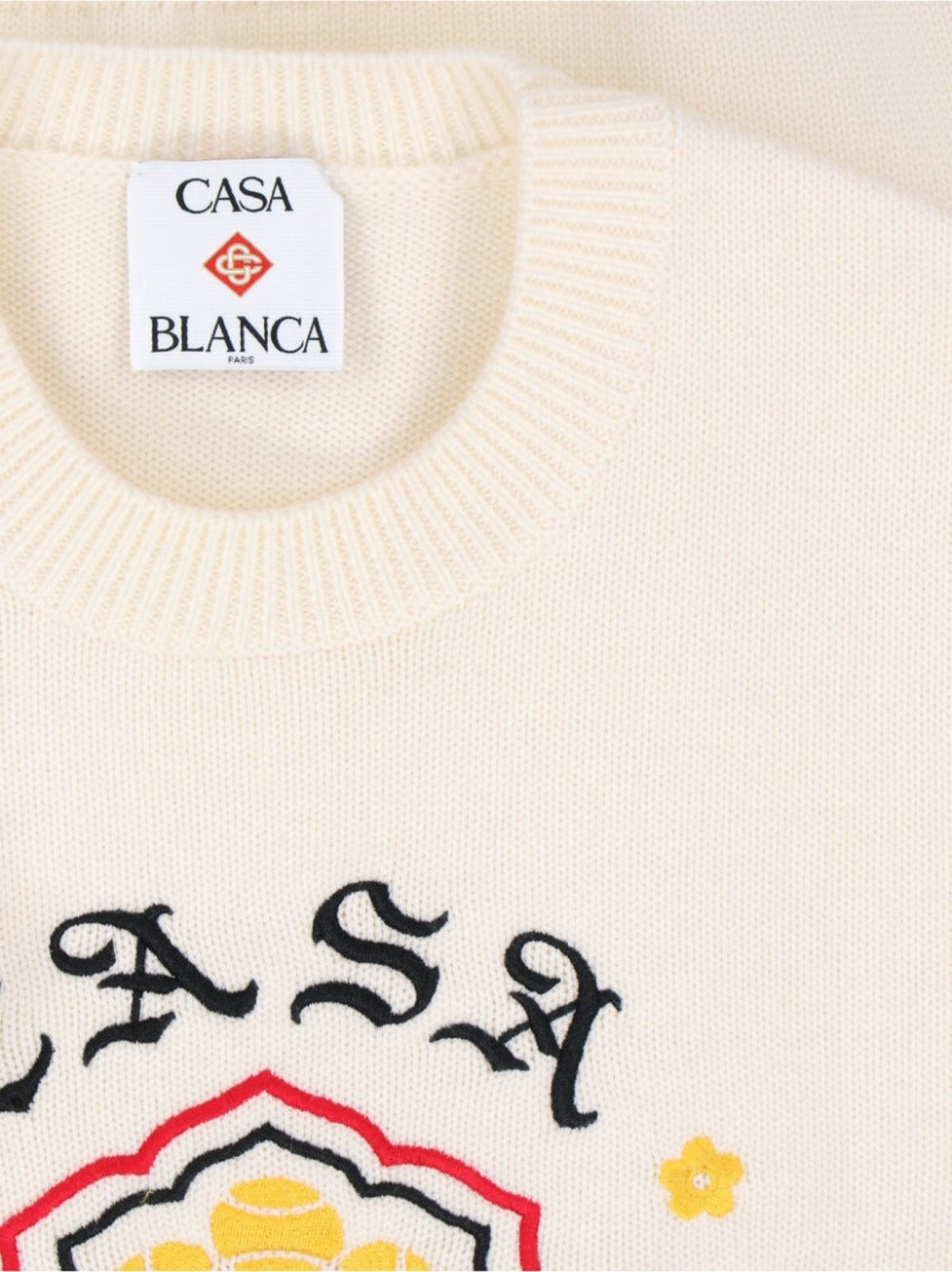 “Emblem” Sweater Cream