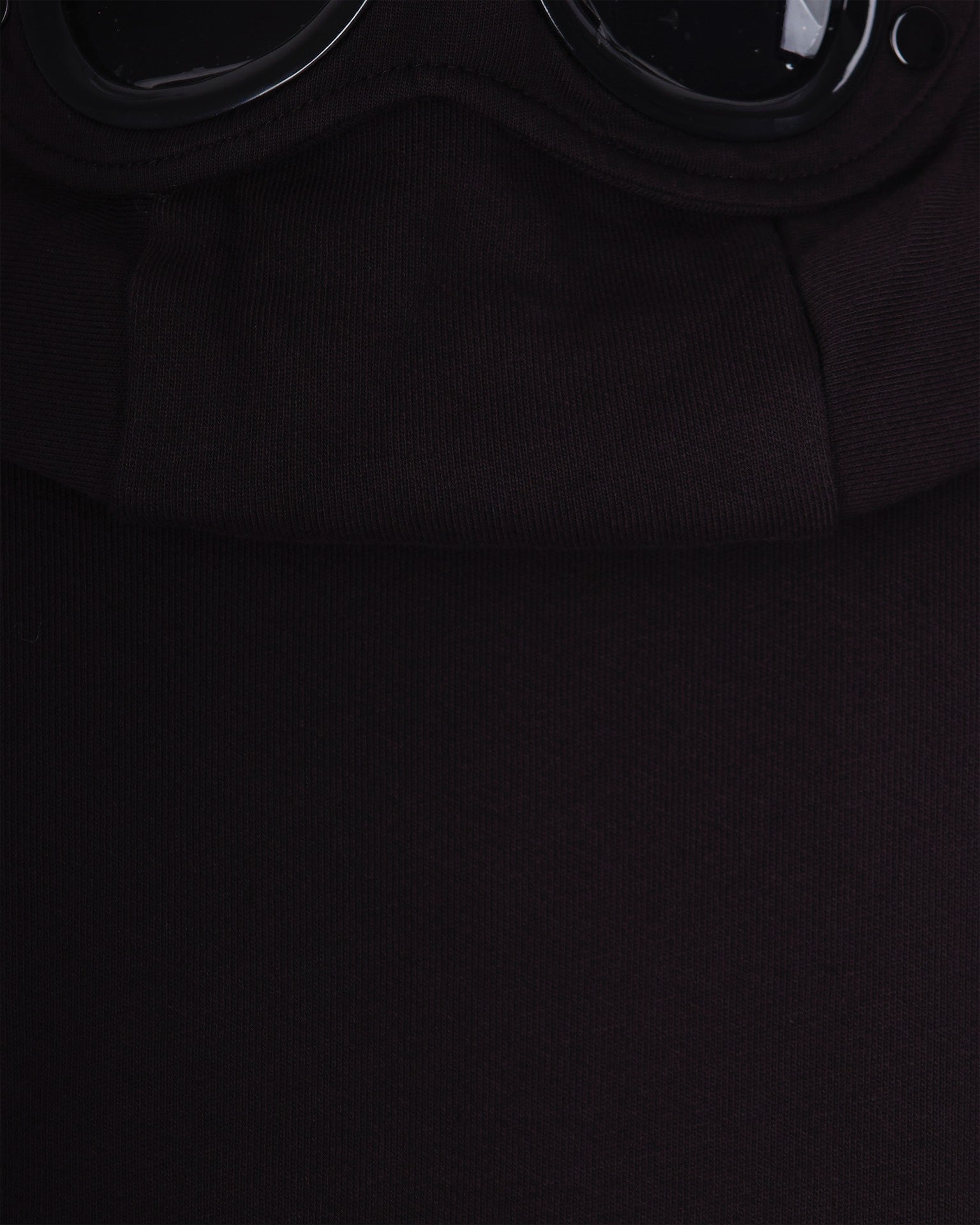 Diagonal Raised Fleece Hoodie with Iconic Goggle Lenses