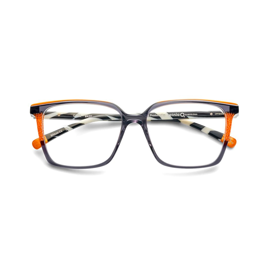 Gera Square Frame Eyeglasses with Translucent Grey