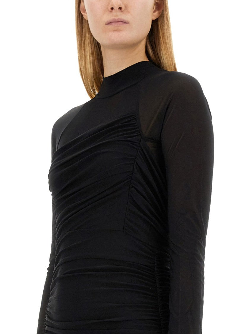 High-Neck Mini Dress
