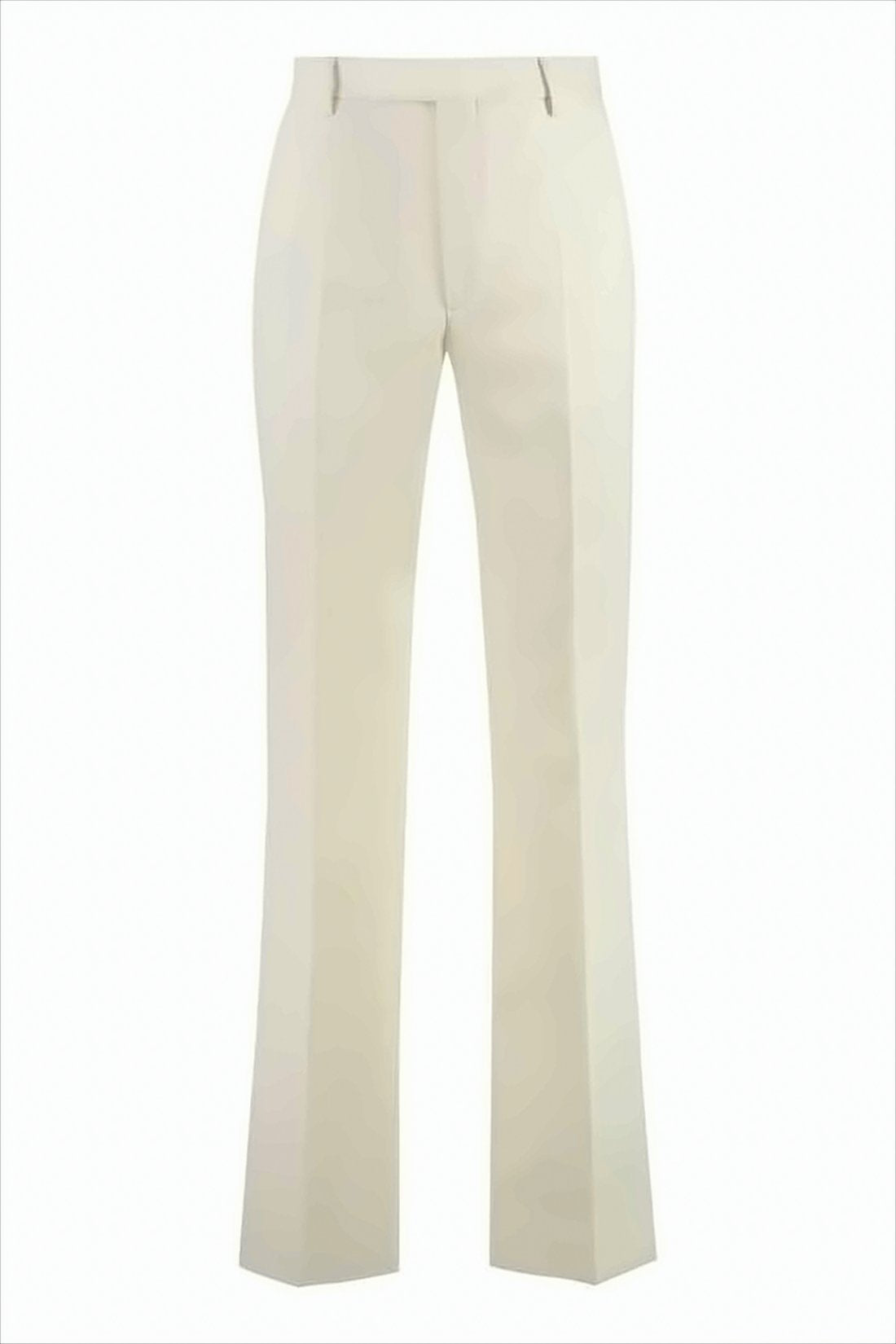 Tailored White Straight Pants