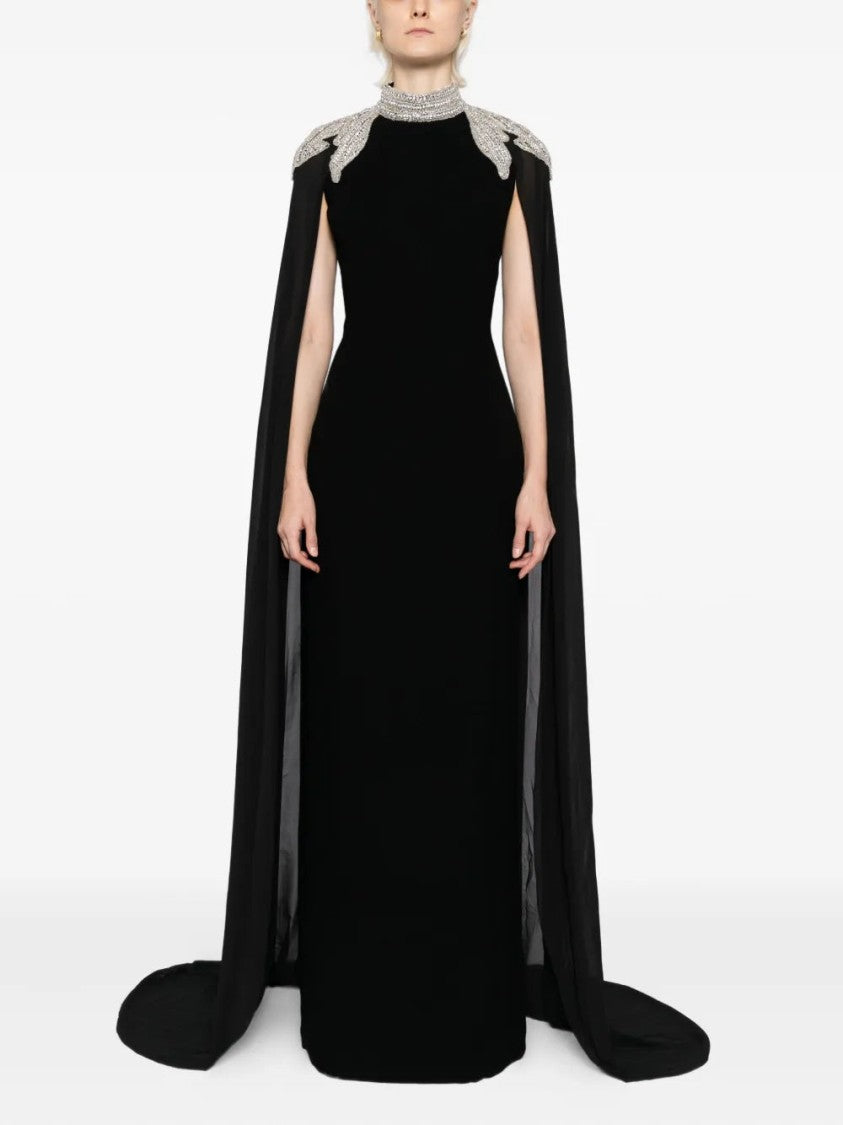 Embellished Crepe Kaftan