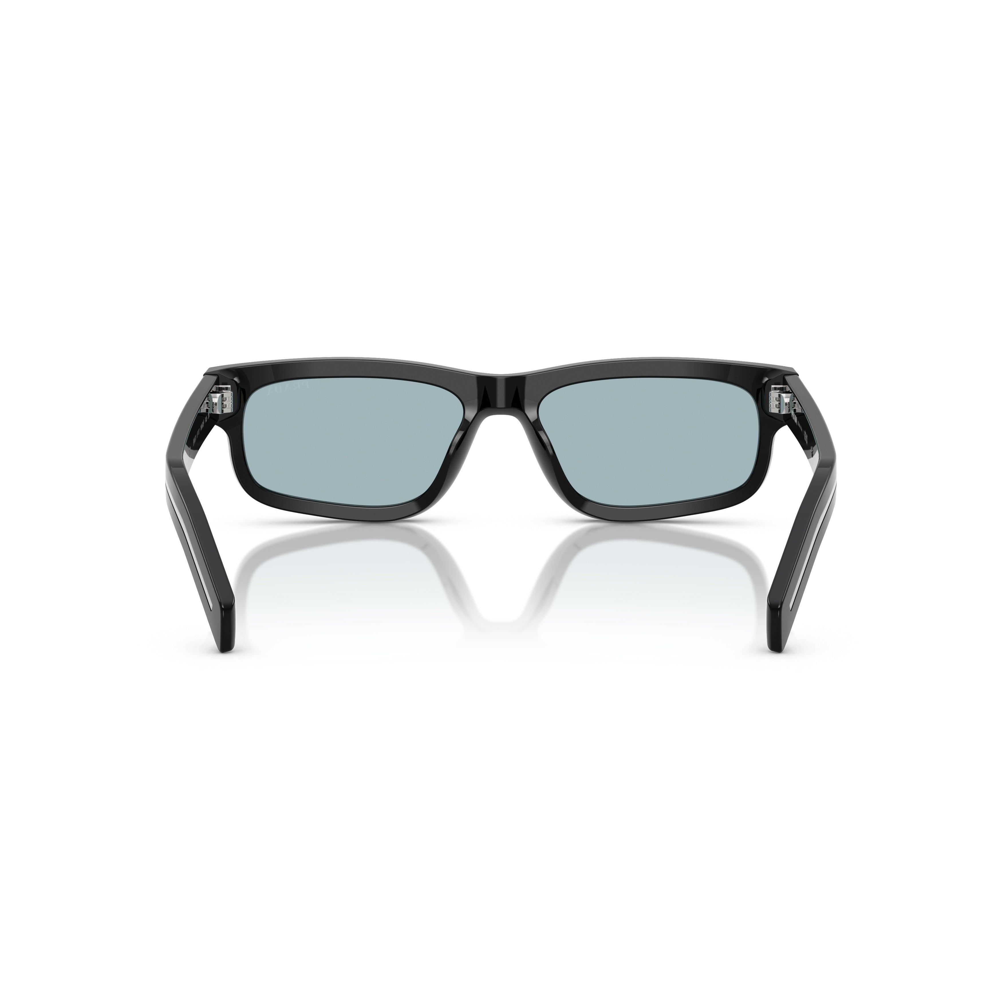0pr B11s Rectangular Black Acetate Sunglasses