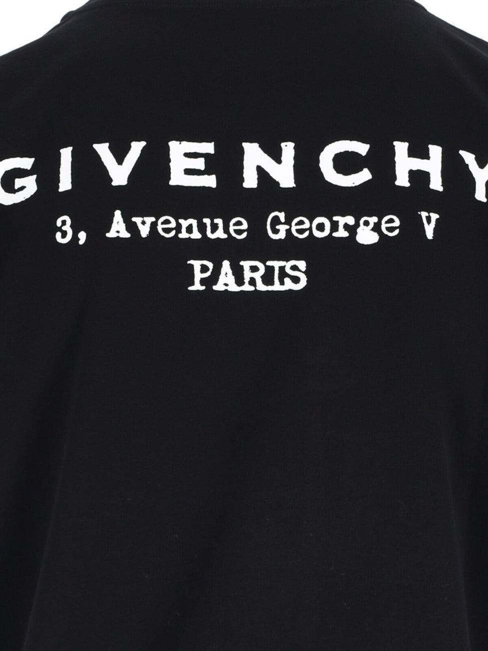 Black Cotton T-Shirt With Contrasting Logo Prints