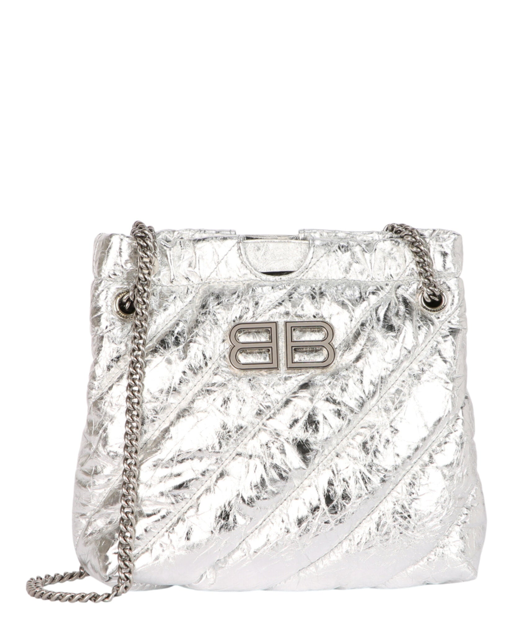 Xs Metallized Quilted Crush Tote Bag