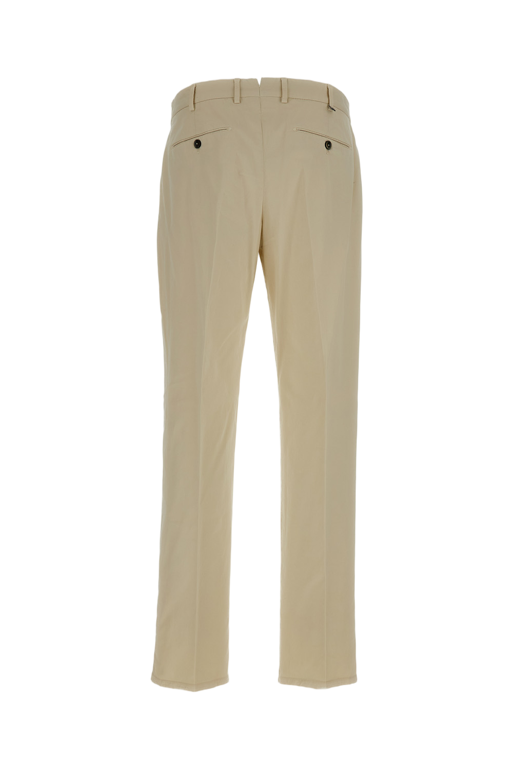 Slim-fit Lightweight Gabardine Trousers with Pressed Creases
