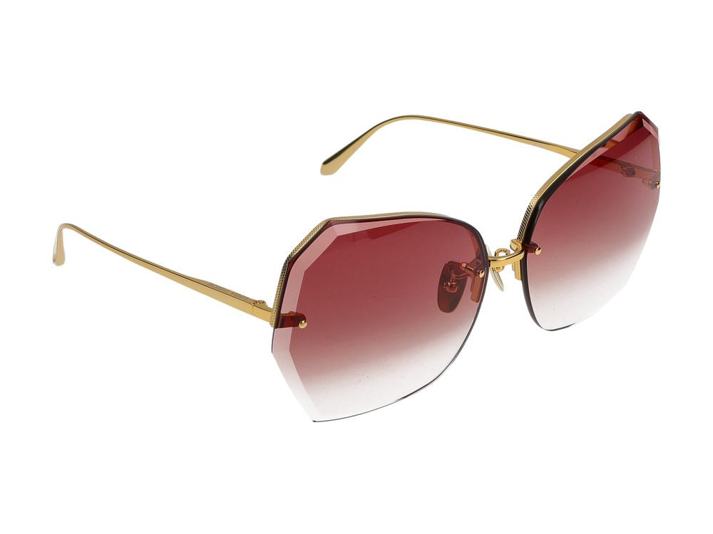 Sunglasses Linda Farrow LFL1546 Lila C6 Yellow Gold/Light Gold 69/15/140