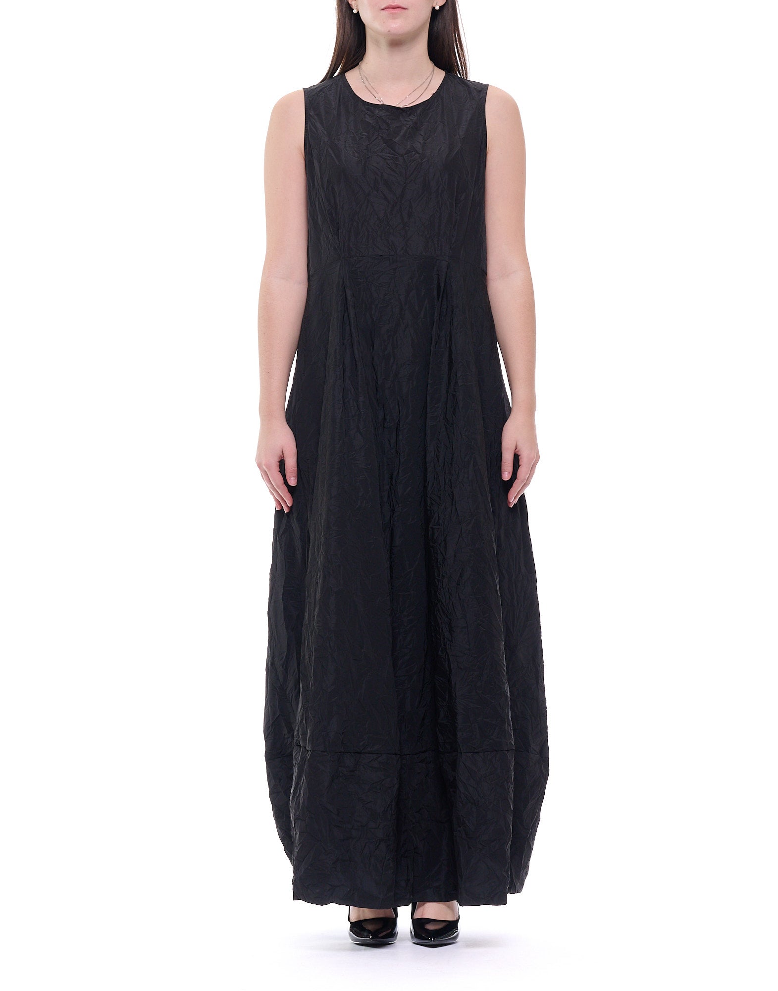 Sculptural Flared Bell Dress