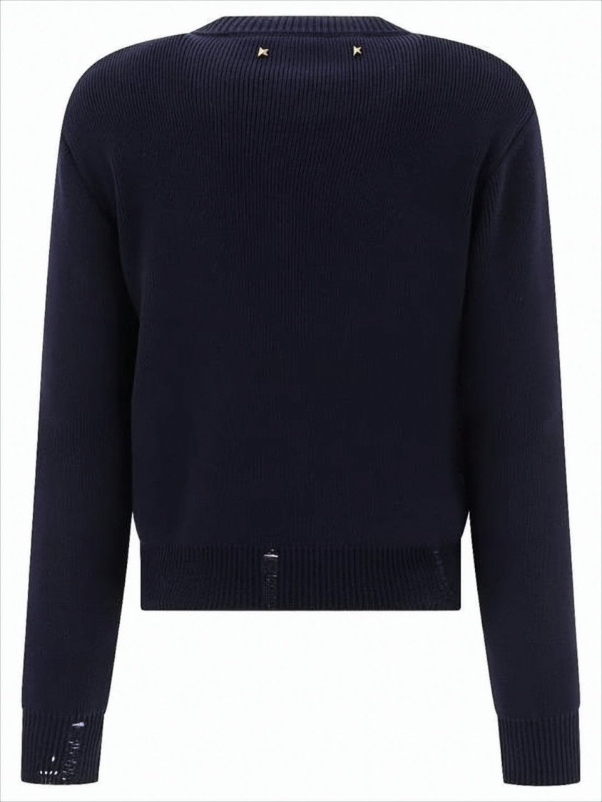 Ribbed Knit Sweater with Cropped Fit