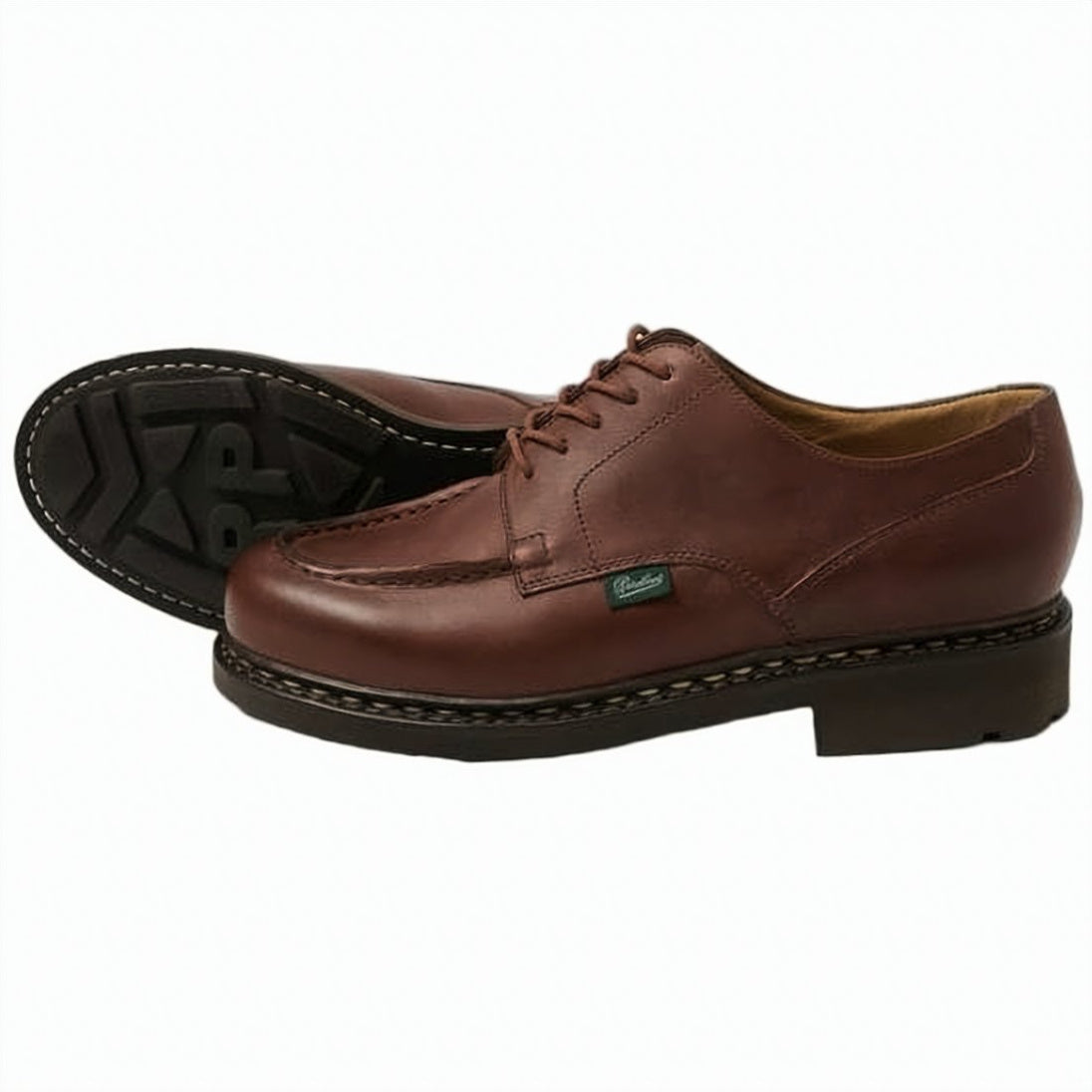 Derby-Style Brown Suede Lace-Up Shoes