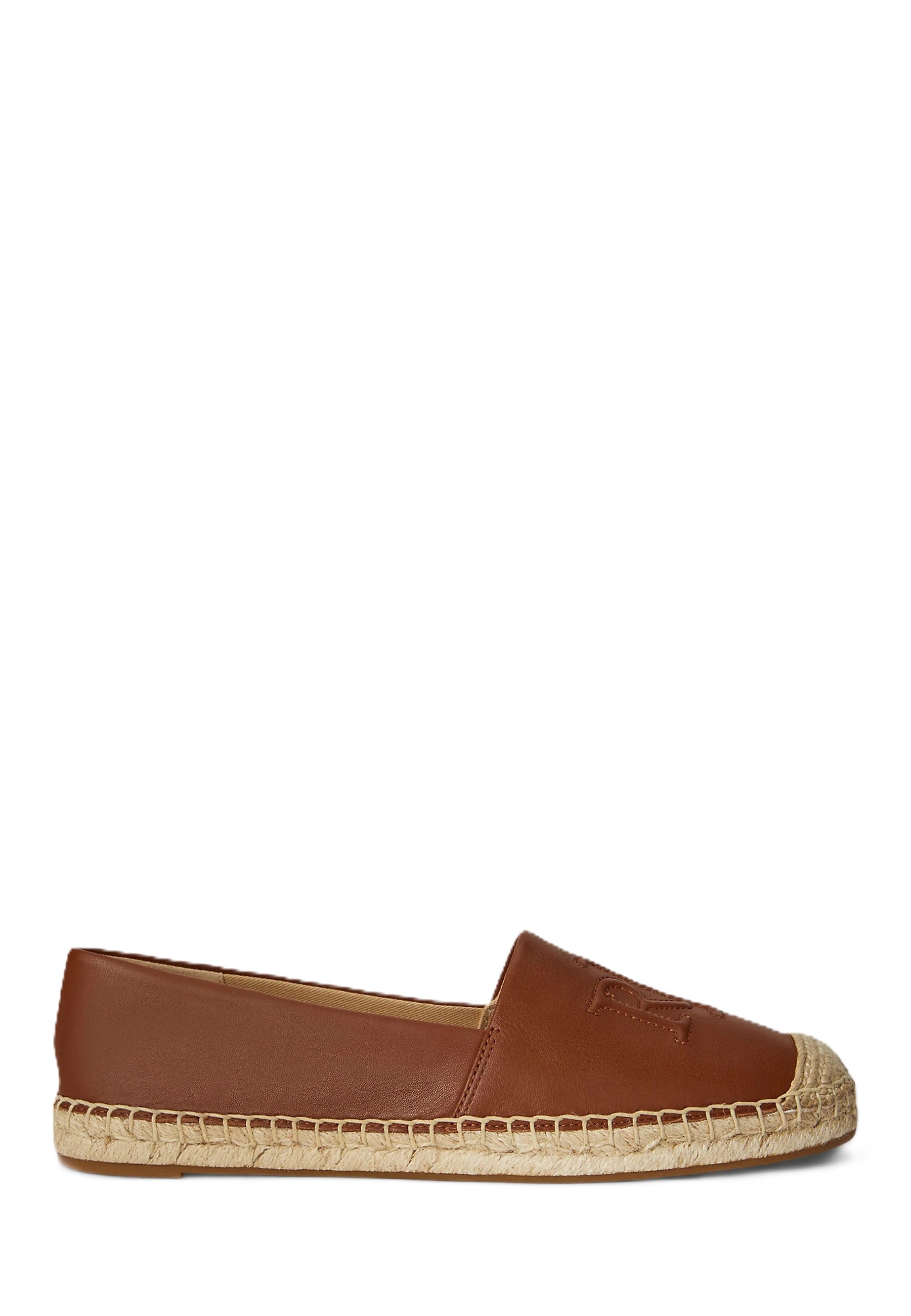 Brown Cameryn Lg 2 Leather Espadrilles
