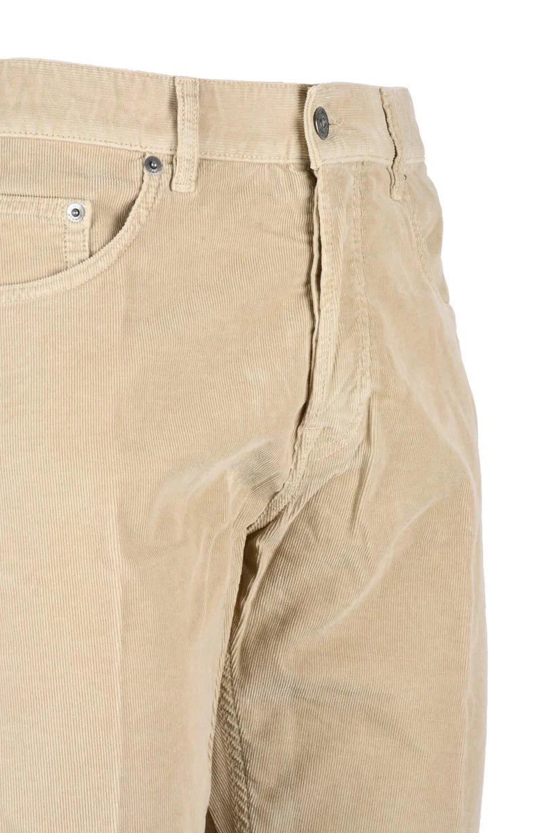 Icon Velvet Trousers - Beige