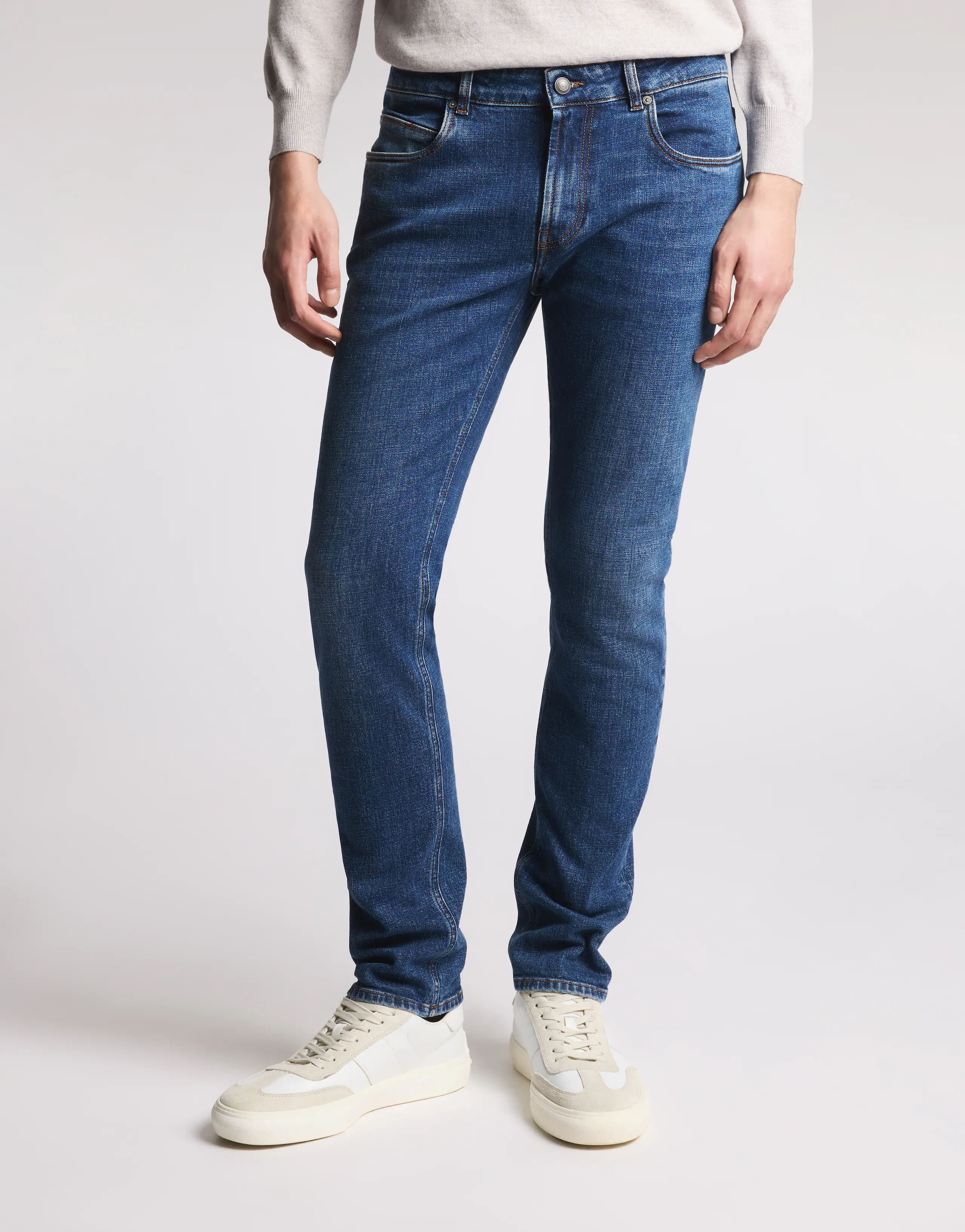 Five-Pocket Royal Blue Denim Jeans