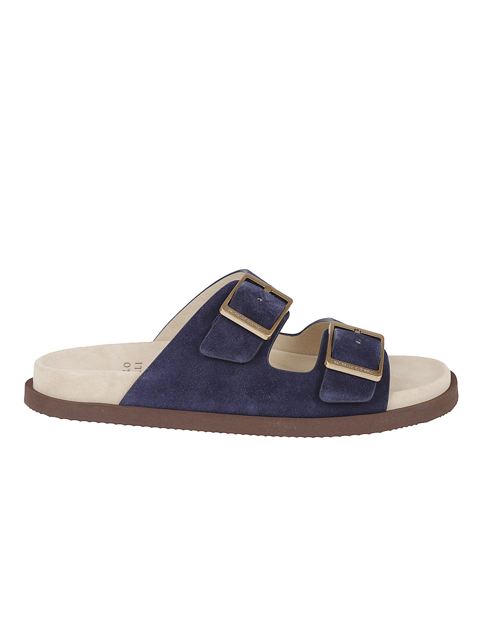 Suede-Like Textured Sandals with Adjustable Buckles