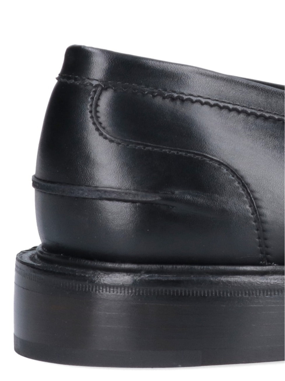 James Black Leather Loafers