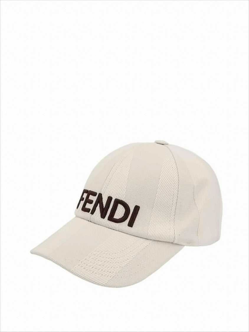 Structured Cotton Baseball Cap with Embroidered Lettering