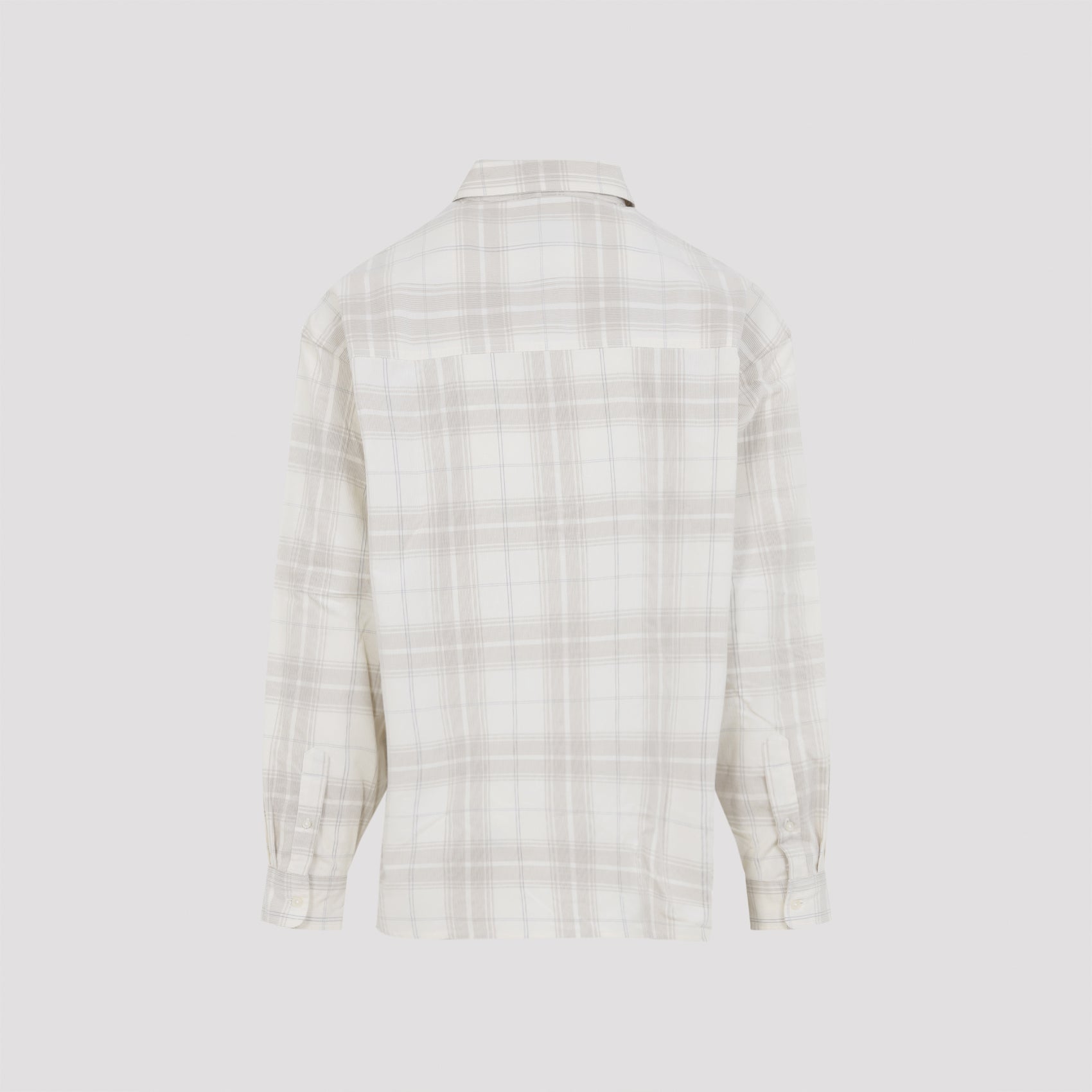 Multi-Coloured Plaid Casual Shirt With Classic Collar