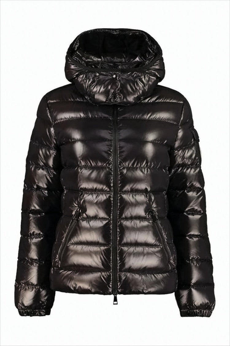 Quilted Black Down Jacket with Fitted Silhouette