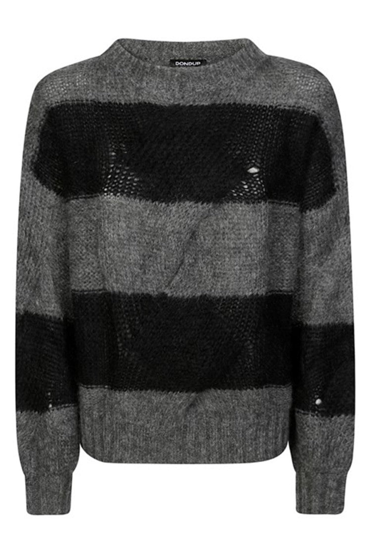 Striped Mohair Blend Sweater