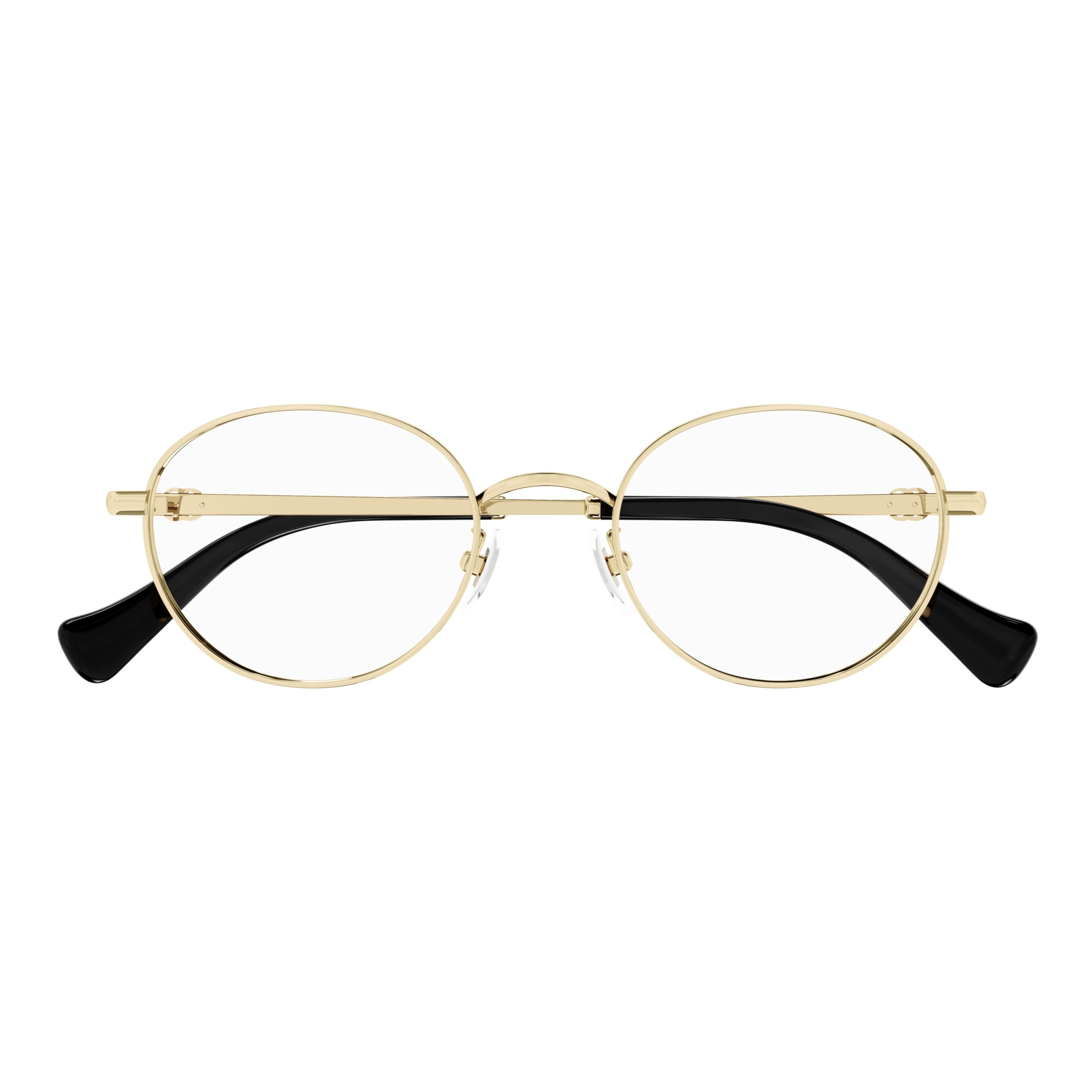 Gg1608ok Round Gold-Toned Metal Eyeglasses