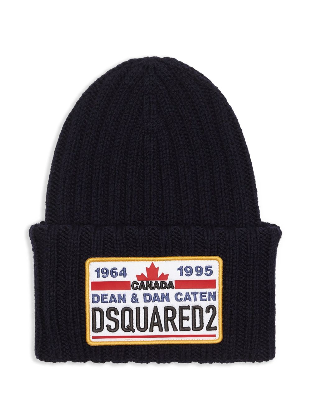 Ribbed Black Knit Hat