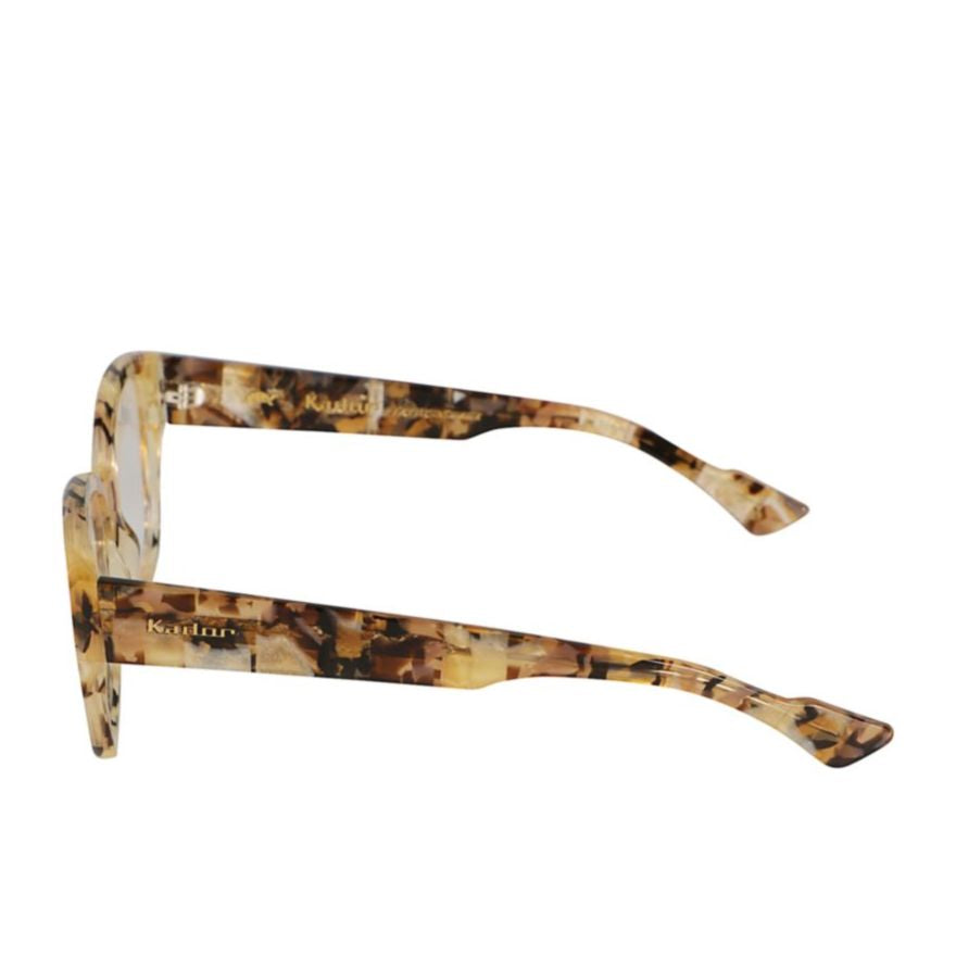 Toska Rectangular Tortoiseshell Sunglasses with Glossy Finish