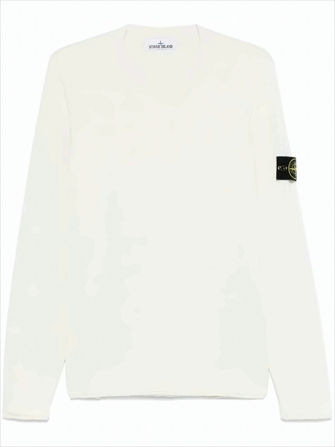 Long-Sleeved White Sweater