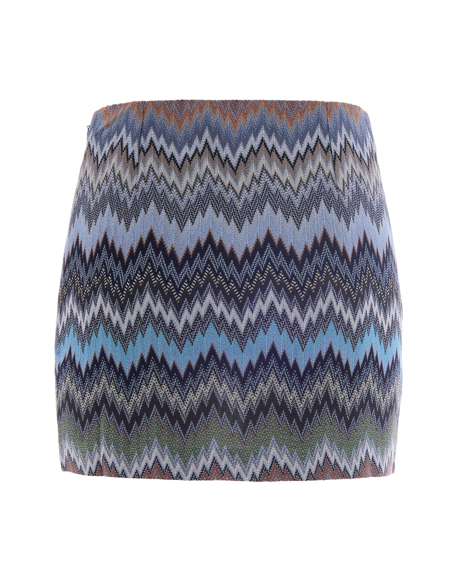 Chevron Snakeskin Miniskirt