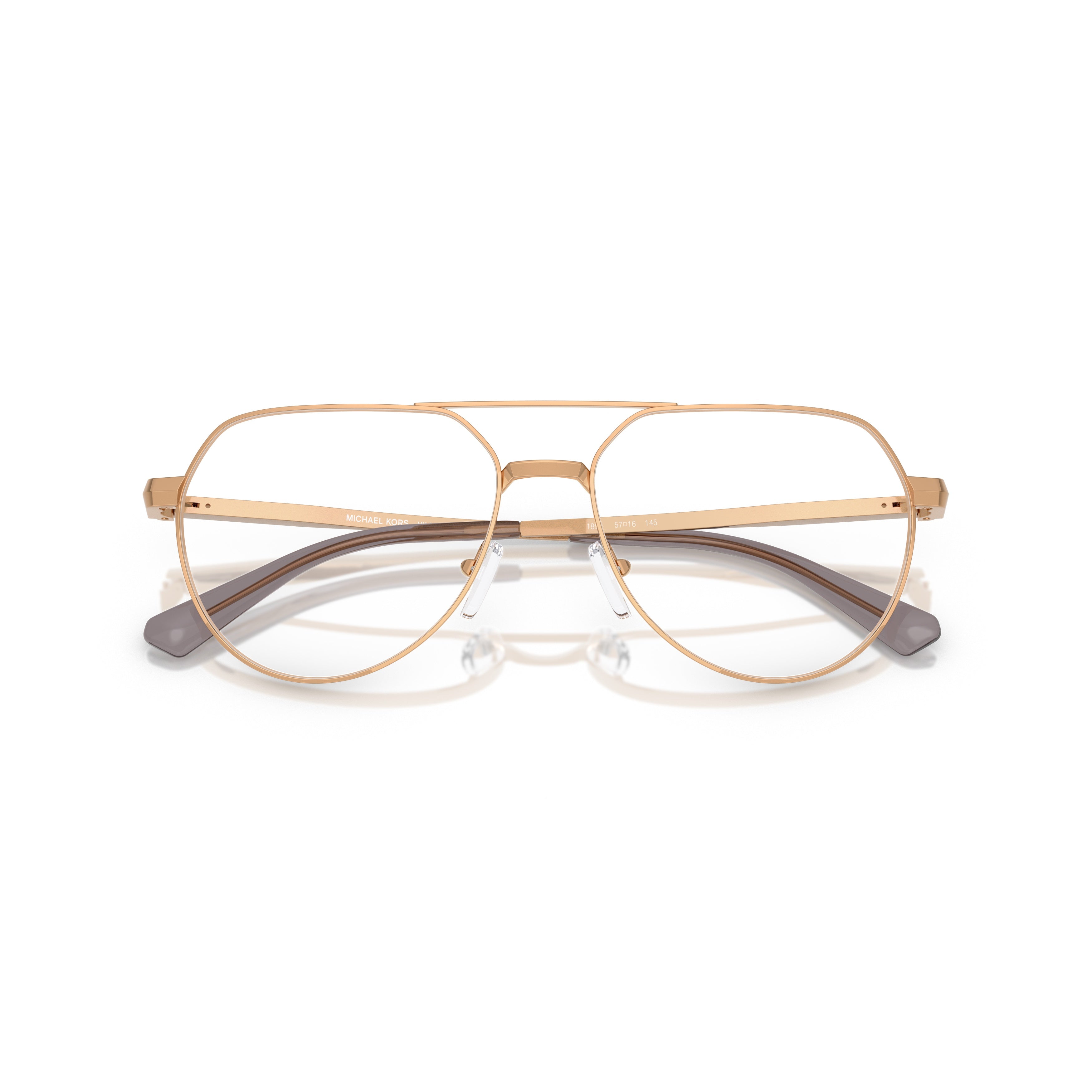 0mk3092 Lightweight Metal Frame Sunglasses with Double Bridge Design