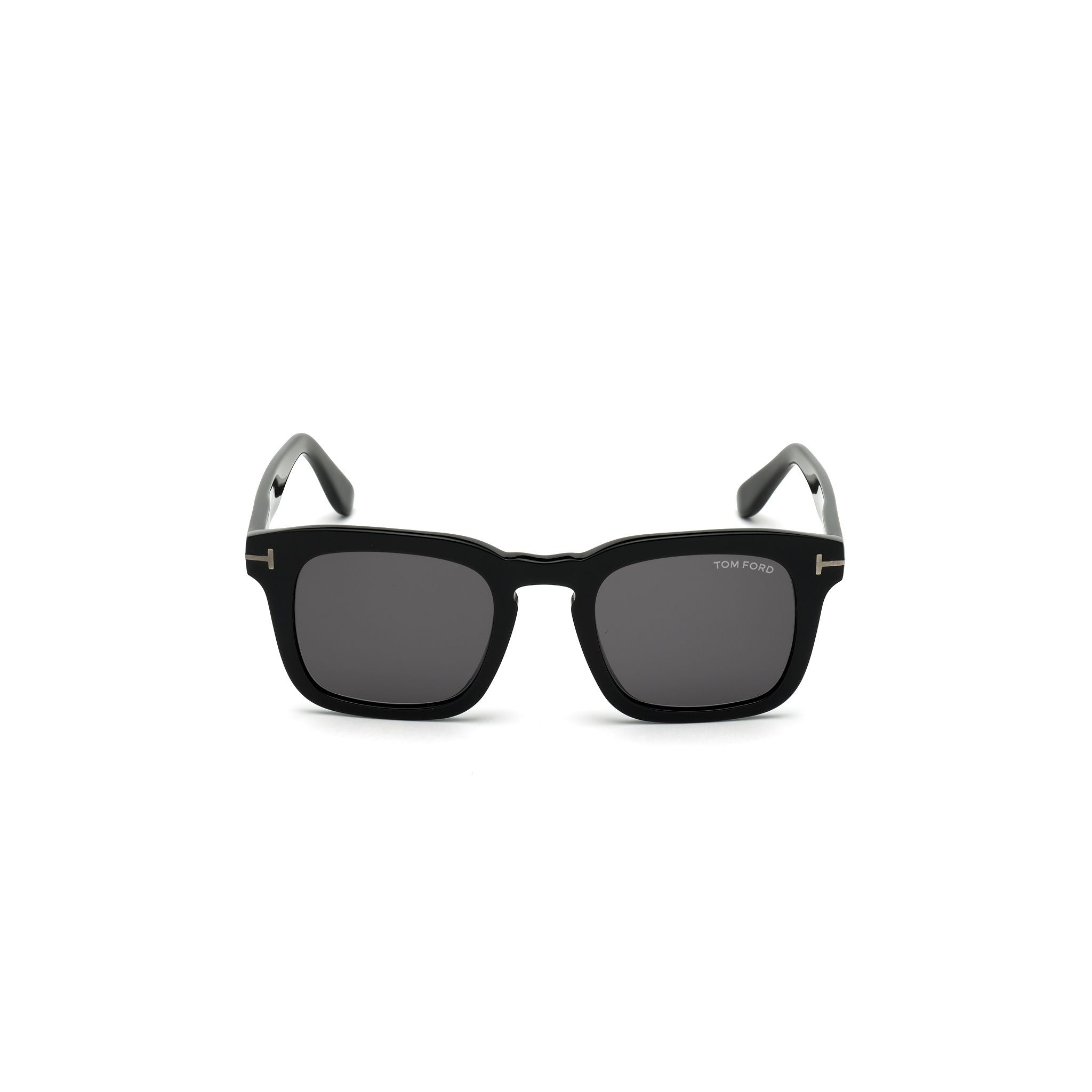 Bold Square Acetate Sunglasses with Glossy Black Finish