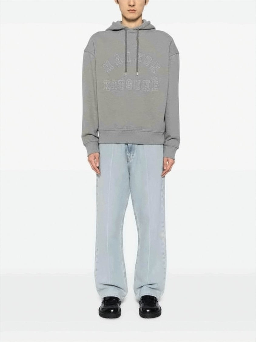 Relaxed Fit Hooded Sweatshirt With Embossed Logo