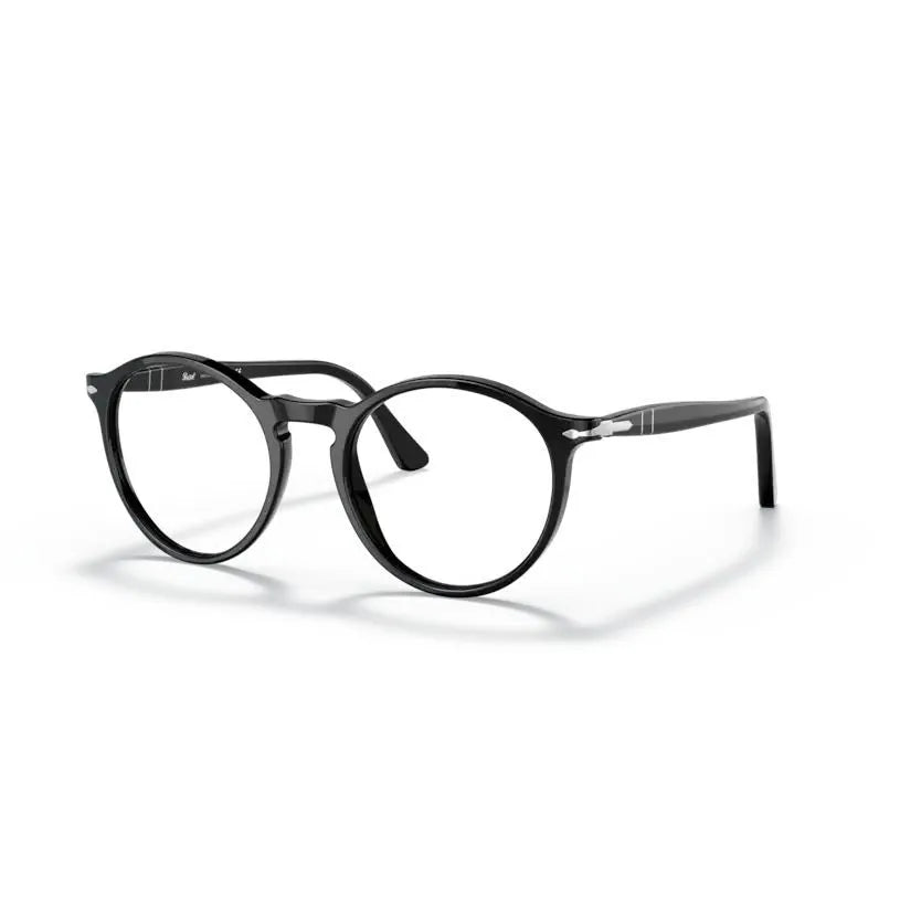 3285v Vista Classic Round Frame Black Acetate Eyeglasses