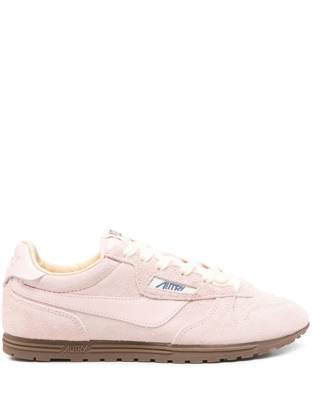 Light Pink Suede Sneakers