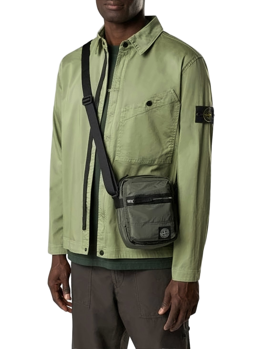 Compact Crossbody Bag with Distinctive Logo