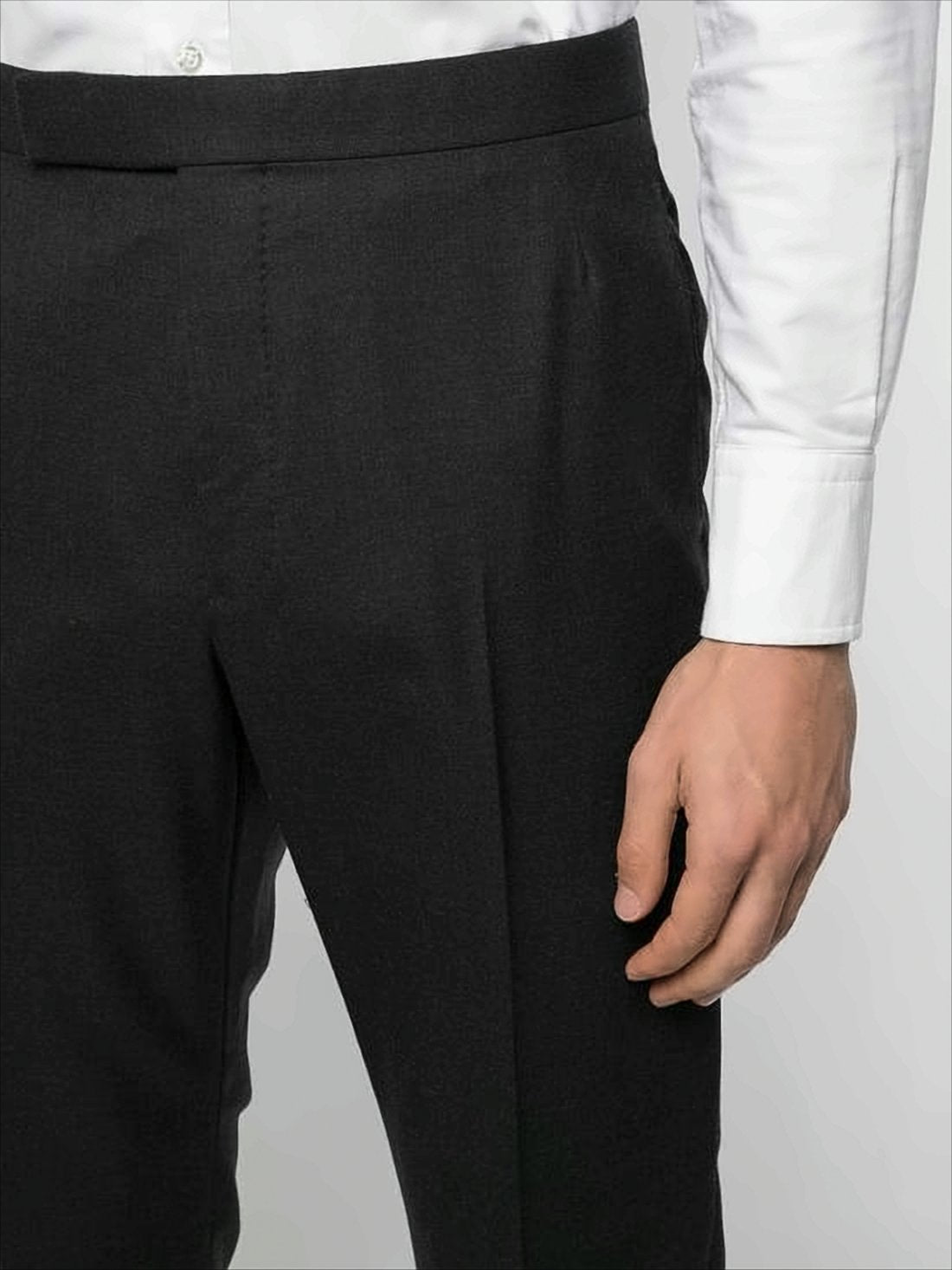 Tailored Black Suit Set with Fitted Blazer