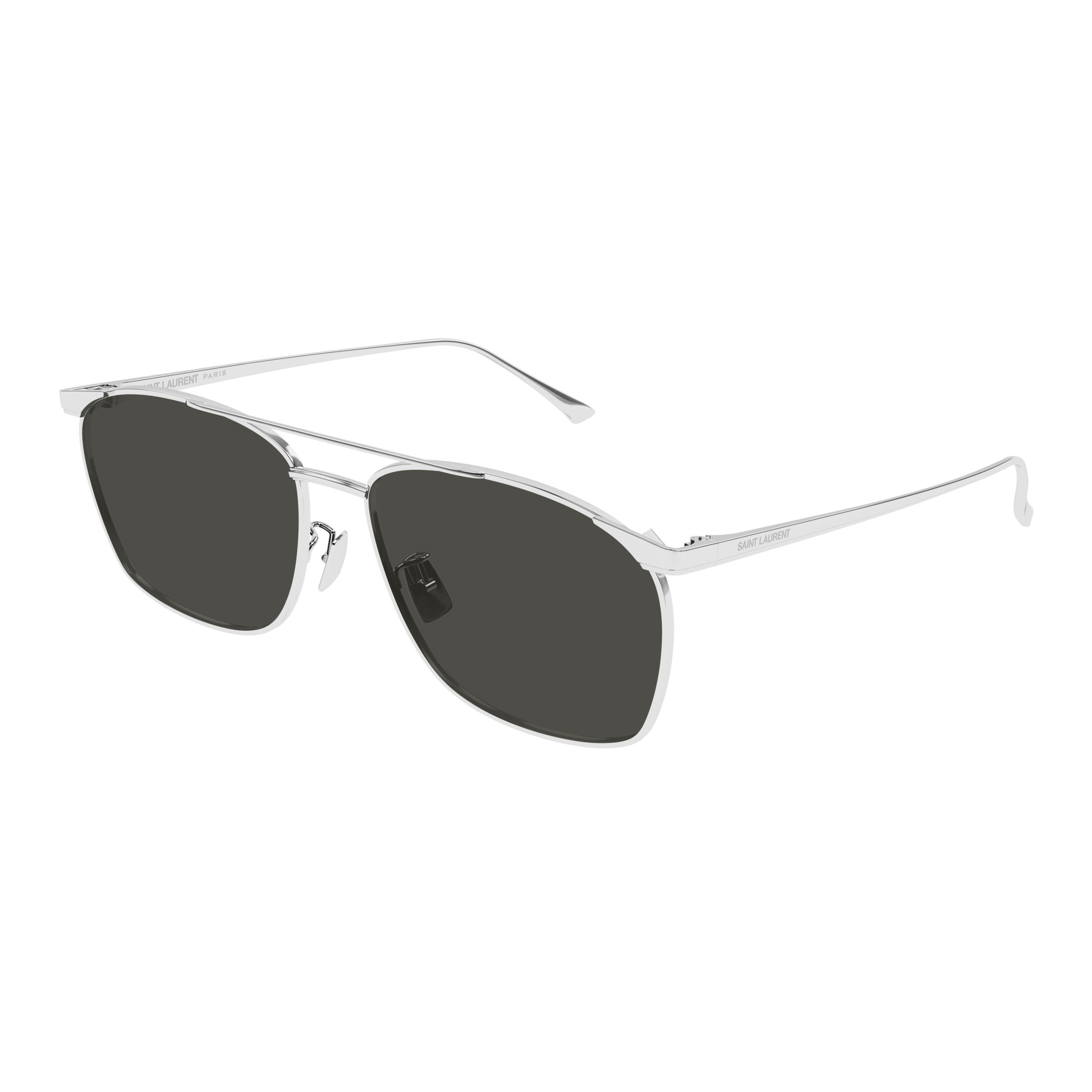 Sl 796 Vincent Rectangular Silver Metal Sunglasses