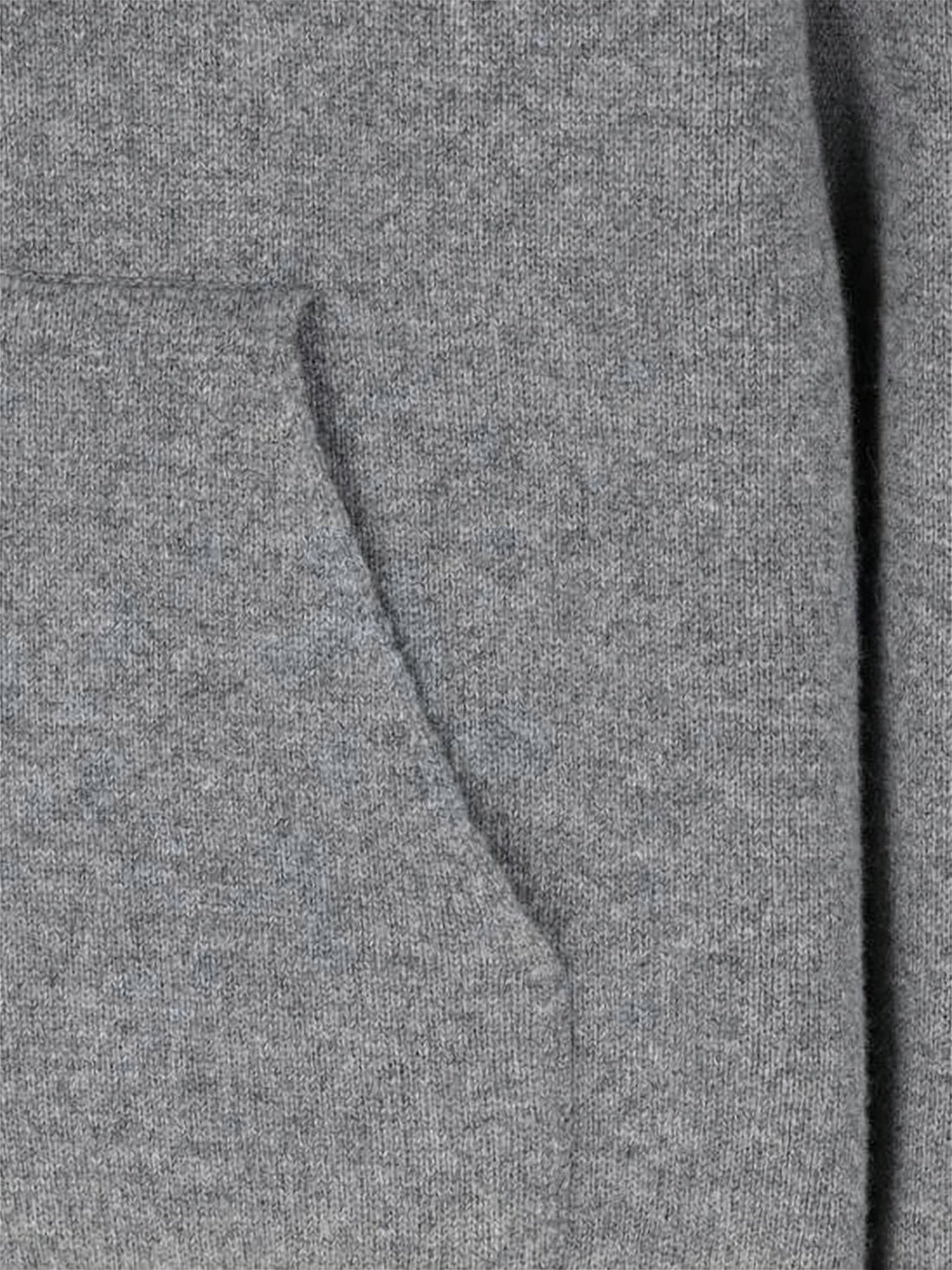 Knit Sweatshirt with Hood and Kangaroo Pocket