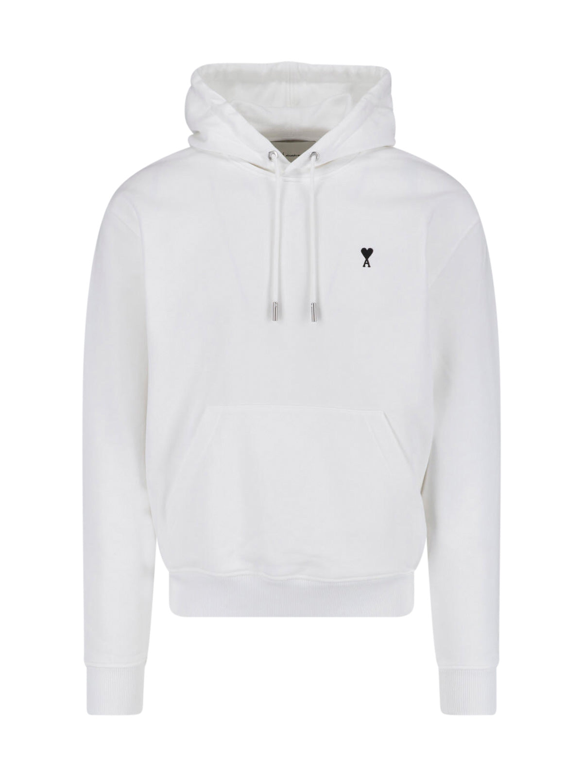 White Ami de Cœur Kangaroo Pocket Hoodie
