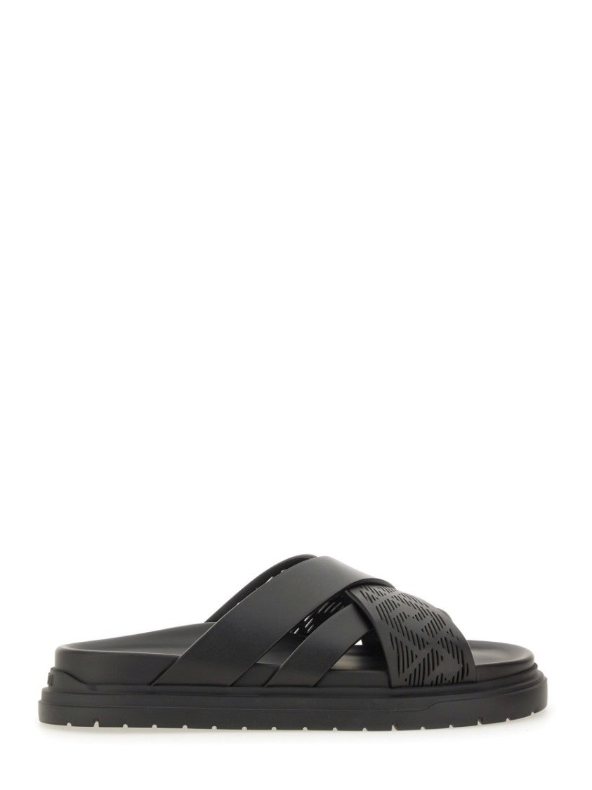 Black Slide Sandals