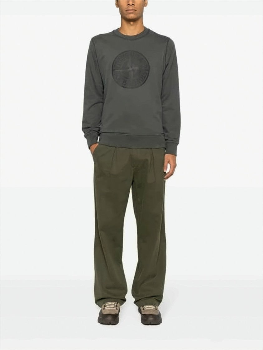 Long-Sleeve Sweatshirt with Embossed Logo