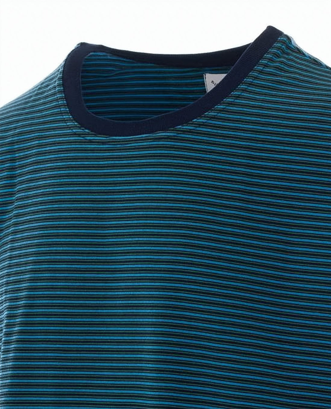 Short-Sleeve T-Shirt with Contrasting Collar