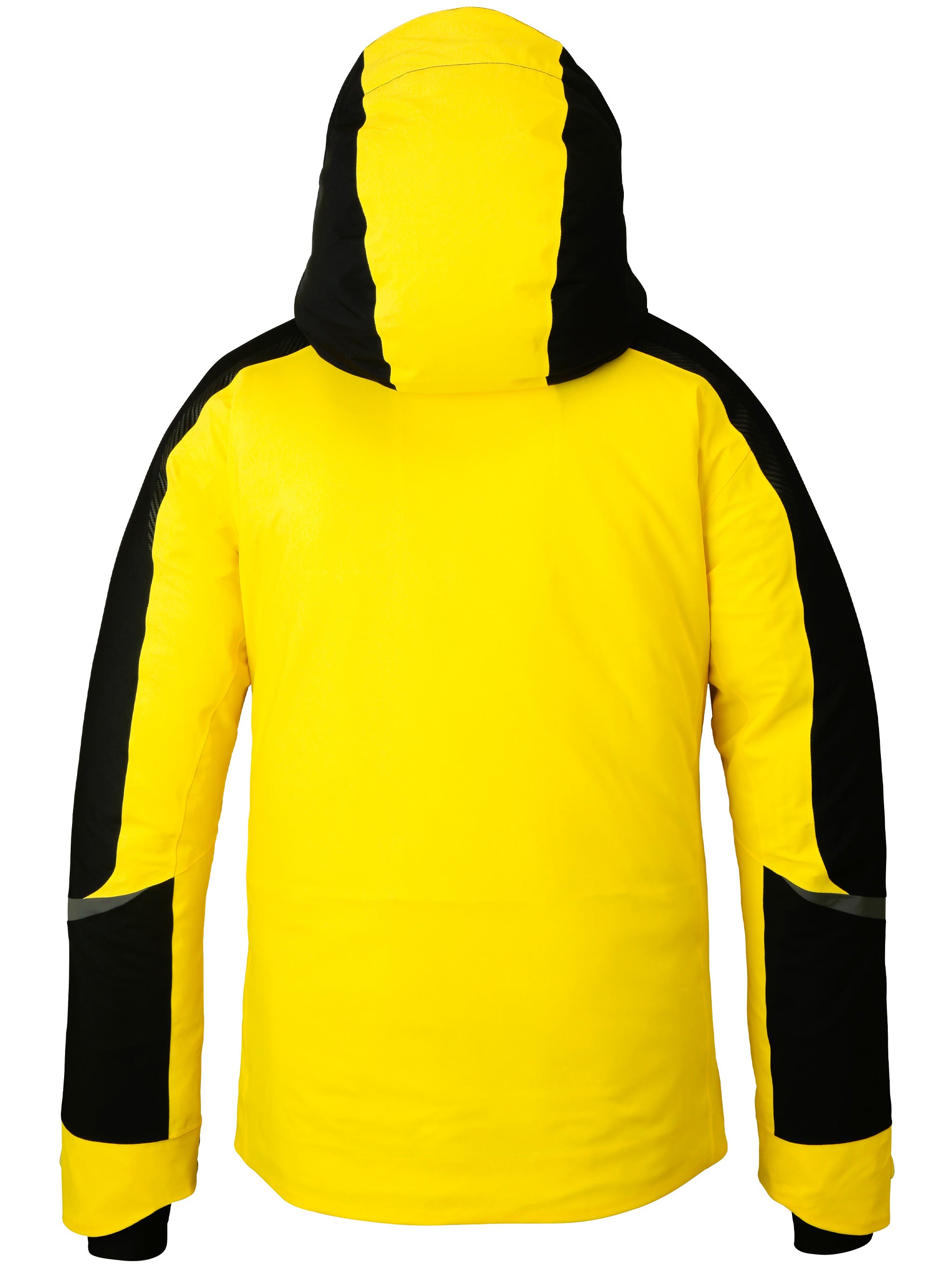 Yellow Reflective-Detail Nylon Ski Jacket