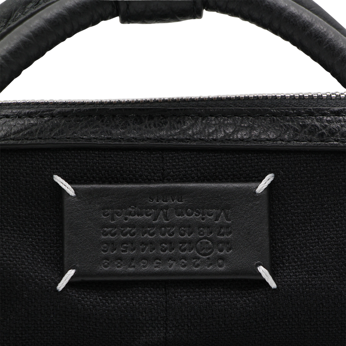 Structured Handbag with Textured Leather
