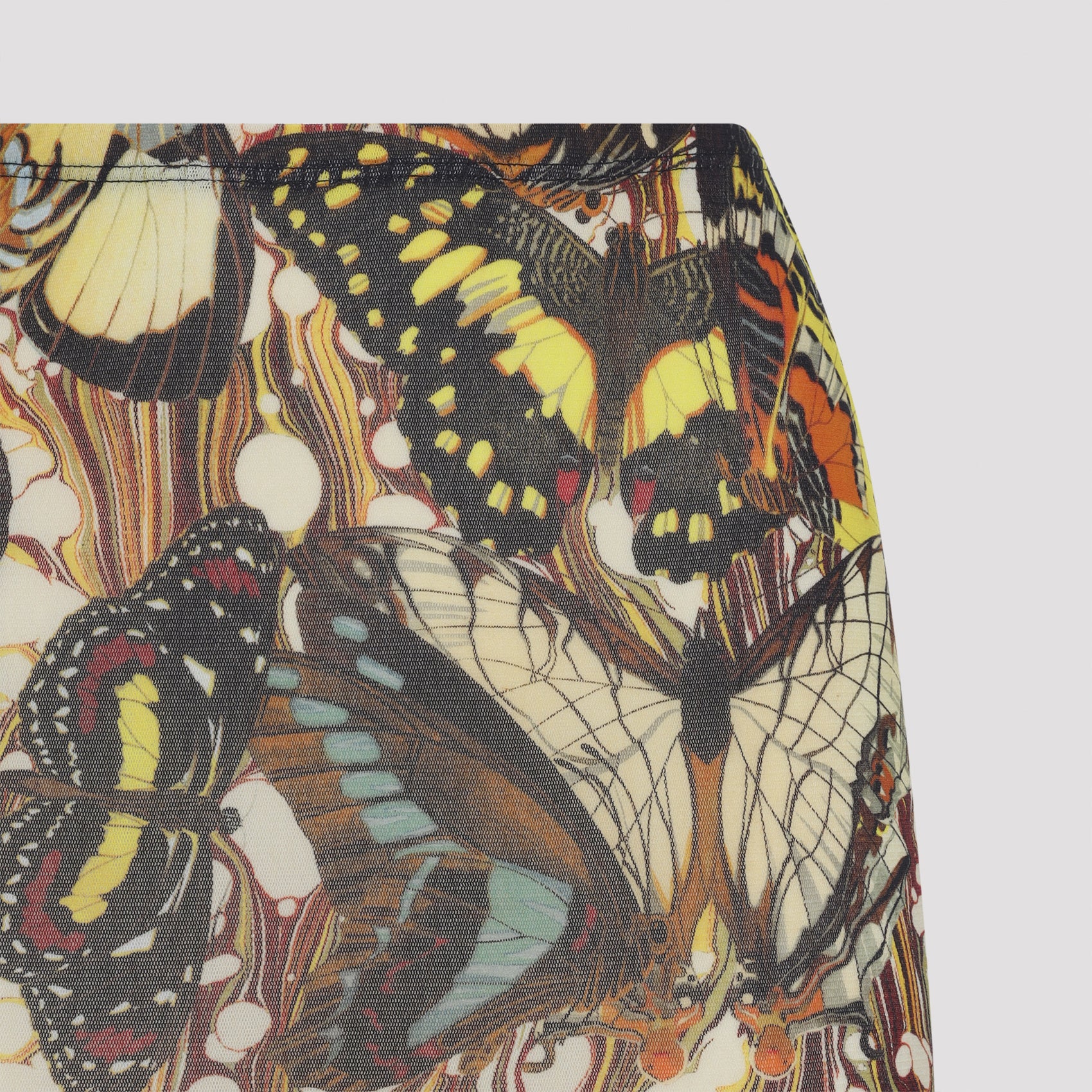 Maxi Skirt With Butterfly Print