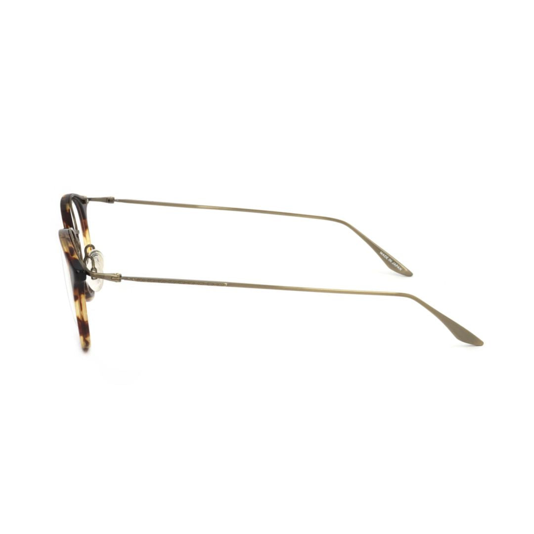 Bp5095 480lz Round Tortoiseshell Pattern Eyeglasses with Thin Metal Temples