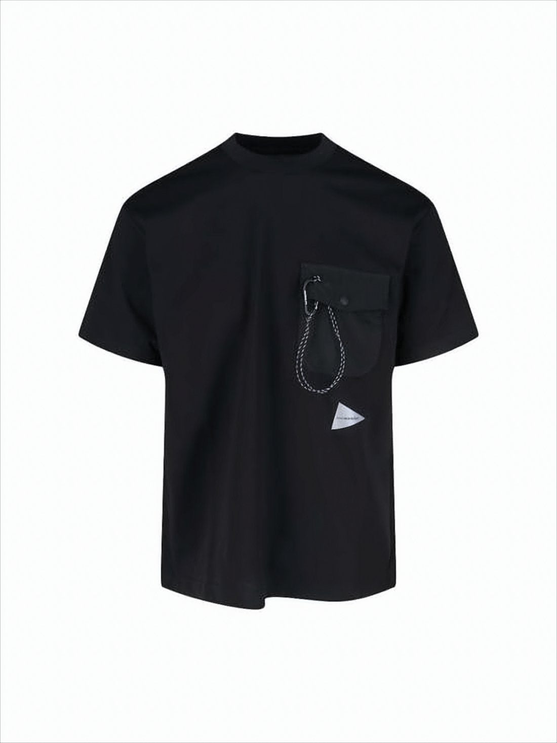 Boxy-Fit Short-Sleeved T-Shirt with Flap Pocket