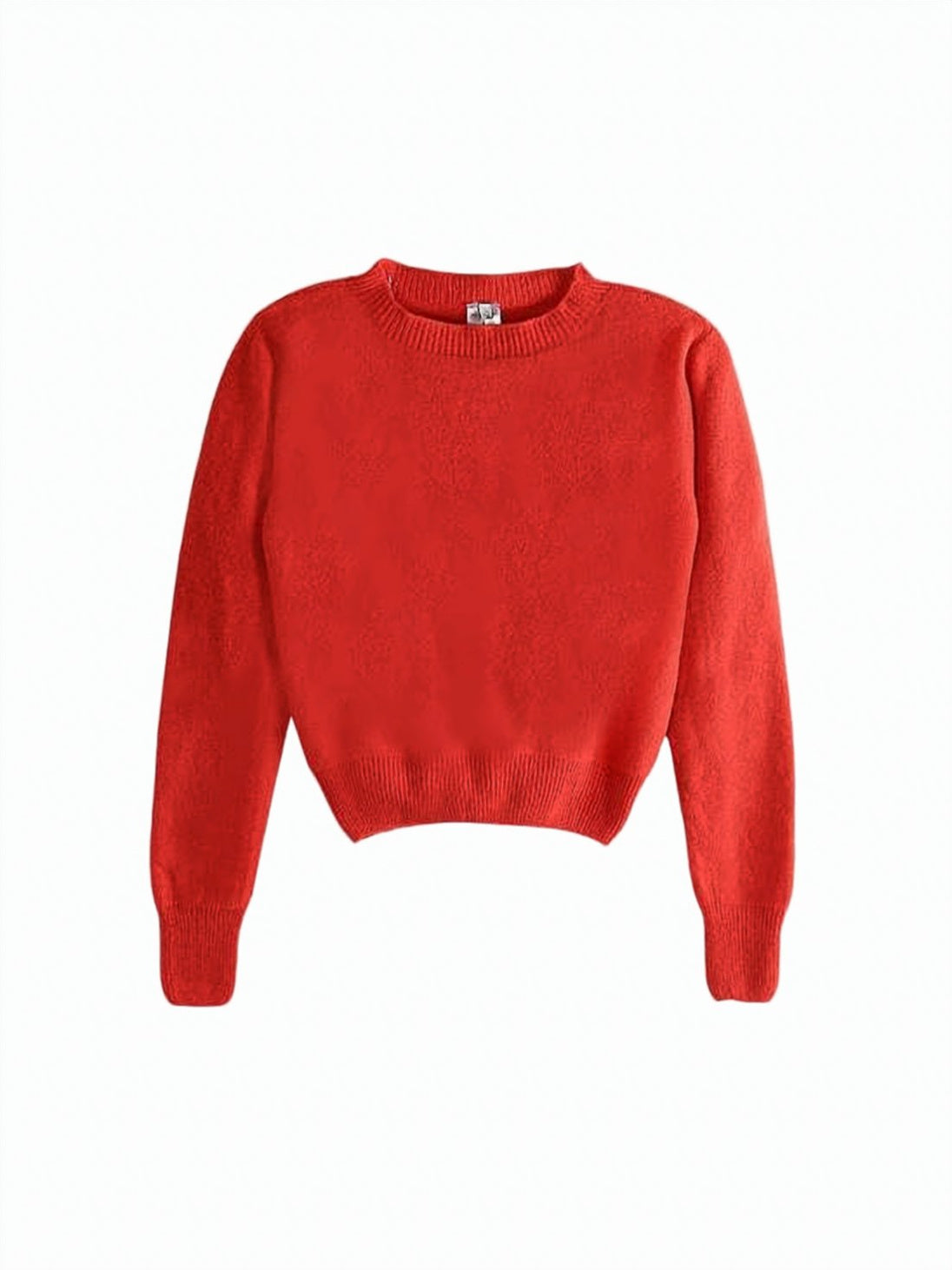 Cropped Cashmere Blend Sweater