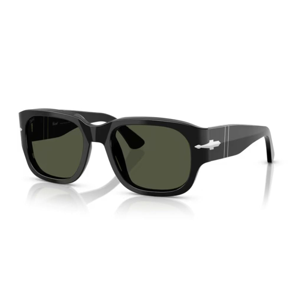 Po3380S Square Black Acetate Sunglasses