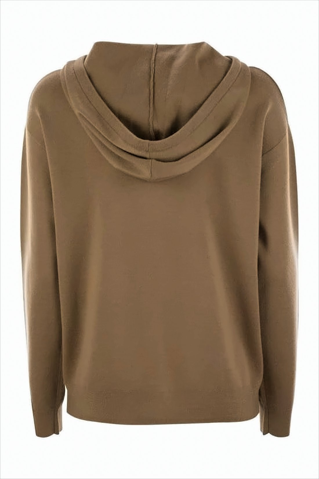 Relaxed Fit Wool Sweater with Hood