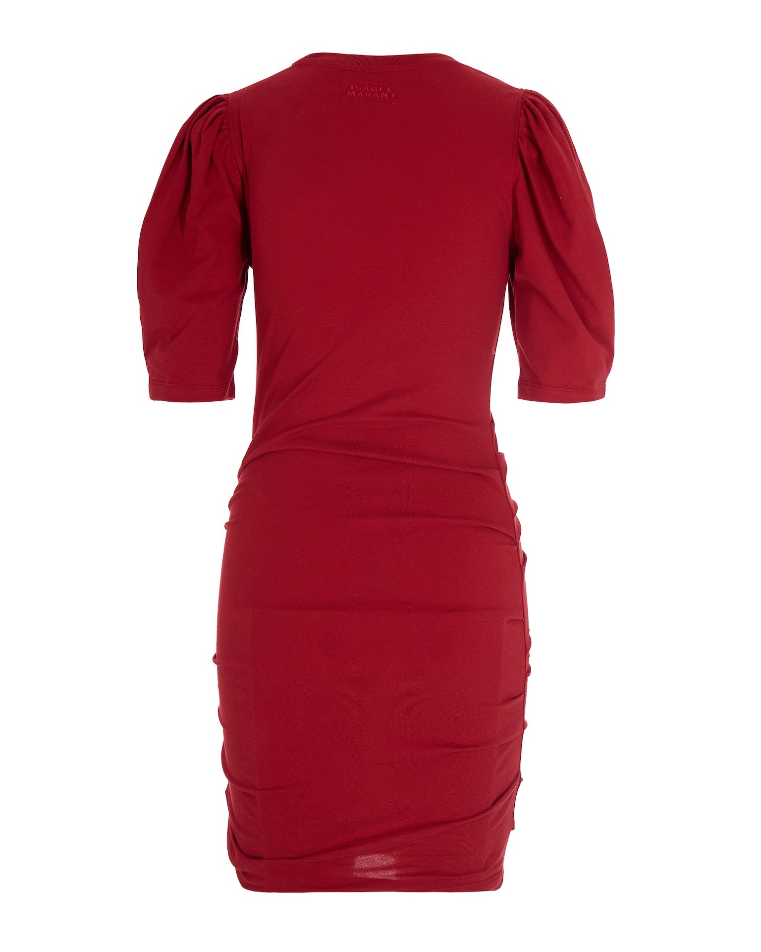 Fitted Short Dress With Pleated Effect